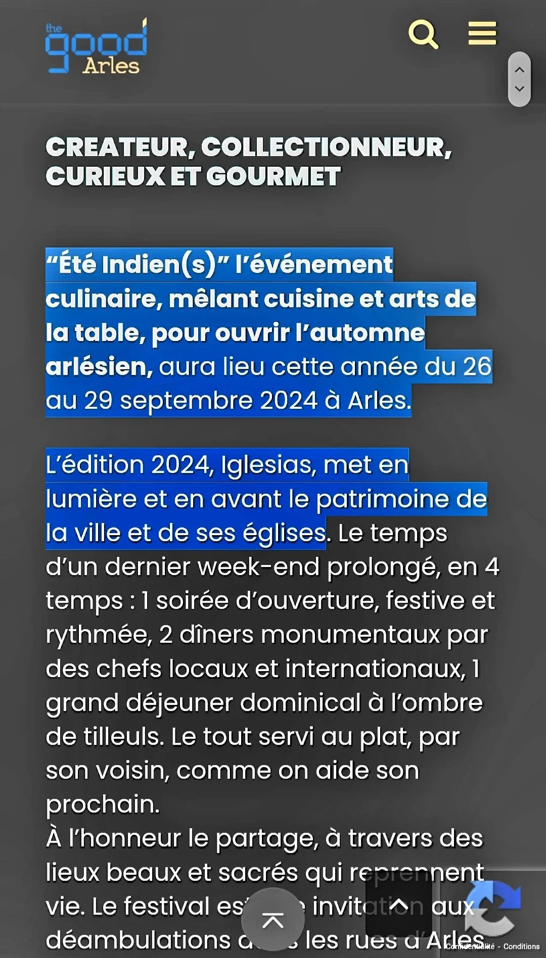 The Good Arles Festival ÉTÉ INDIEN(S) Samsung Internet