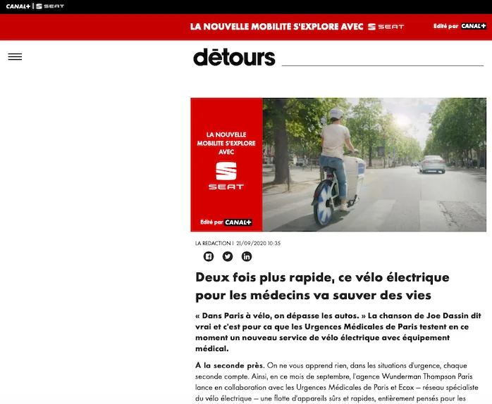 Detours Canal Emergency Bikes