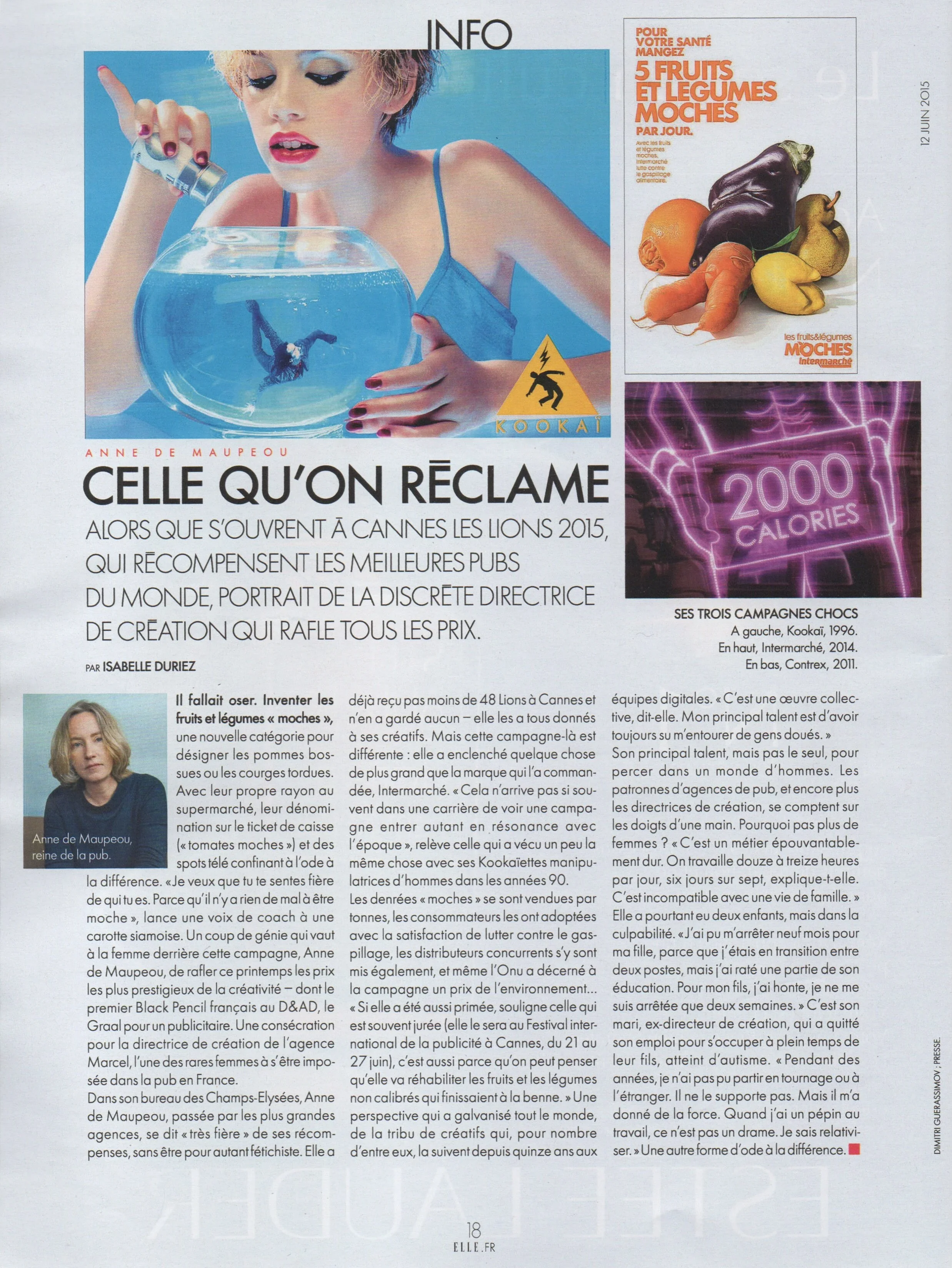 ELLE Anne de Maupeou x Marcel