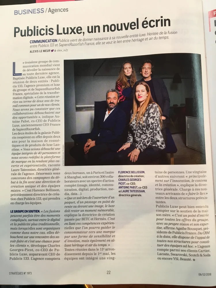 STRATÉGIES PUBLICIS LUXE